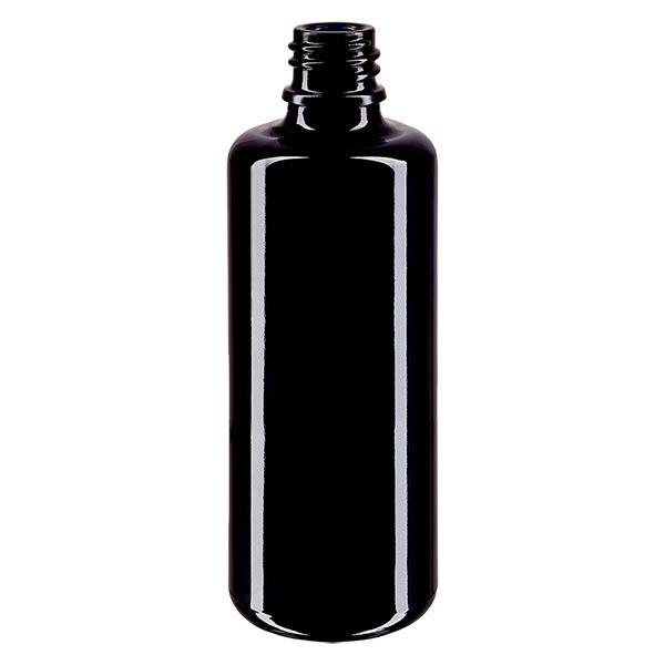 Violettglas Flasche 50ml inkl. Nasenzerstäuber weiss